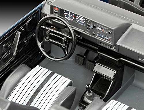 Maqueta Revell 05694 del mítico VW Golf GTI en escala 1:24 de nivel 4 con pegamento, colores base y pincel. Edición 35 años.