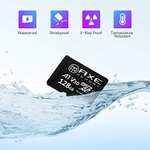 AXE Tarjeta de memoria microSDXC de 128 GB + adaptador SD con rendimiento de aplicación A1, V30 UHS-I U3 4K