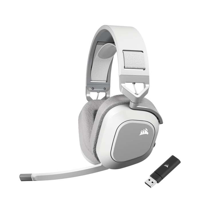 Corsair HS80 MAX Wireless Auriculares para Juegos Multiplataforma con Bluetooth - Dolby Atmos - Micrófono de Calidad