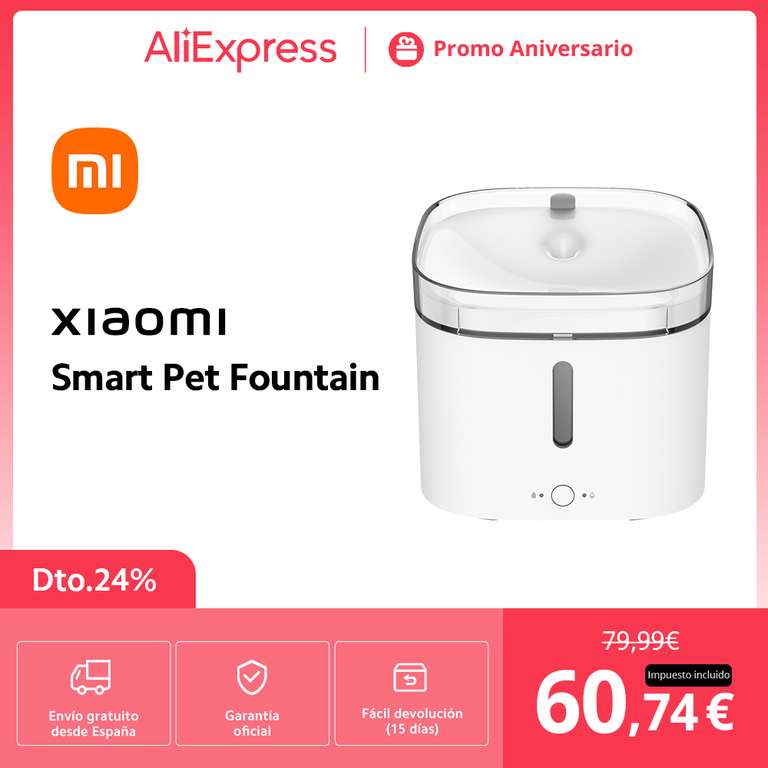 Xiaomi-fuente inteligente para mascotas, oficial - Desde España