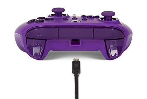 PowerA Enhanced Wired Controller for Xbox Series X|S – Royal Purple, Gamepad,