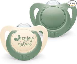 Pack 2 NUK for Nature chupetes de Silicona sostenible 0-6 meses Sin BPA