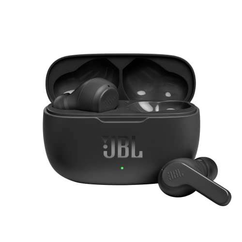 JBL WAVE 200TWS Auriculares inalámbricos intraaurales con sonido JBL Deep Bass, con control táctil y IPX2