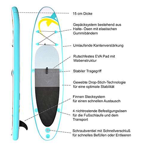 Nemaxx Tabla de paddel Surf Sup, Unisex