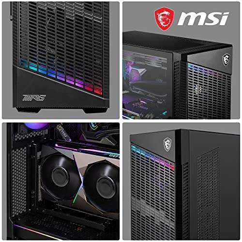 MSI MPG VELOX 100P AIRFLOW Caja PC Mid-Tower -Vidrio Templado, Mystic Light