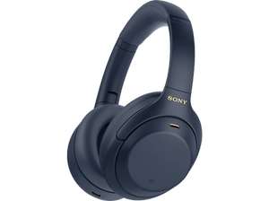 Auriculares inalámbricos - Sony WH-1000XM4L, De diadema, Bluetooth, Cancelación ruído, 30h, Hi-Res, Azul