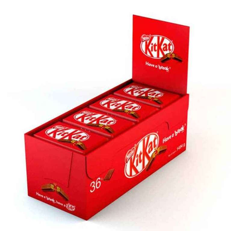 Caja de 36 unidades KitKat chocolatina de 41.5 gr