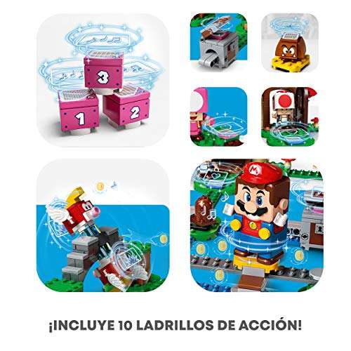 LEGO 71368 Super Mario Set de Expansión: Caza del Tesoro de Toad, Juguete de Construcción para Niños y Niñas a partir de 8 años