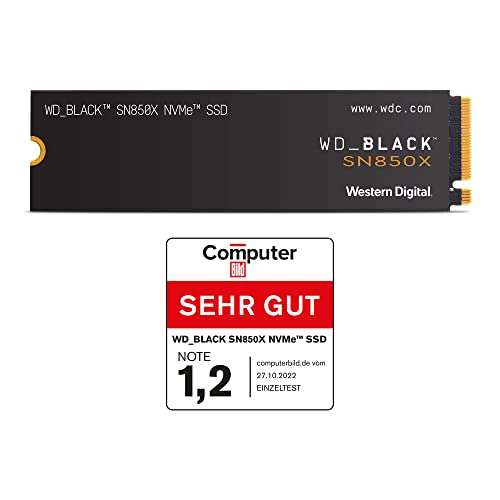 WD_BLACK SN850X 2TB M.2 2280 PCIe Gen4 NVMe SSD lectura hasta 7300 MB/s