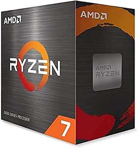 AMD Procesador Ryzen 7 5700X, reloj base 3,4 GHz, potencia máxima de reloj 4,6 GHz, 8 núcleos, caché L3 de 32 MB