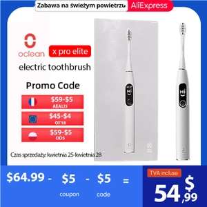 Oclean-cepillo de dientes eléctrico para todo público modelo X Pro Elite, (el 18/5 a las 10:00) desde españa