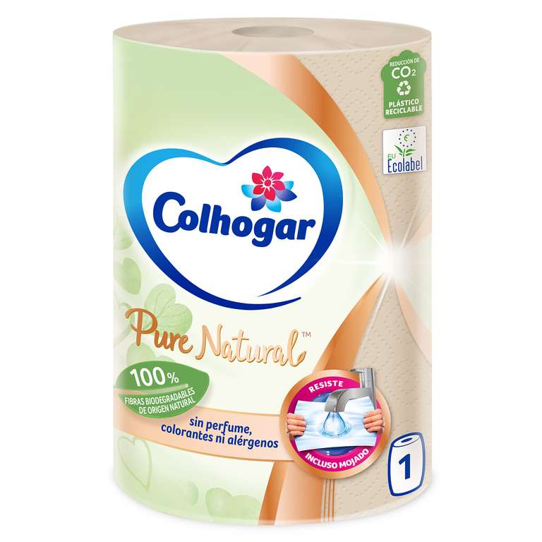 Colhogar Pure natural 12x1 - Papel Cocina Biodegradable