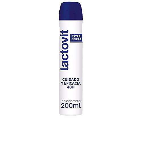 2 x Lactovit - Desodorante Extra Eficaz con Microcápsulas Protect, 0% Alcohol, Anti-irritaciones y Eficacia 48H [Unidad 1'76€]