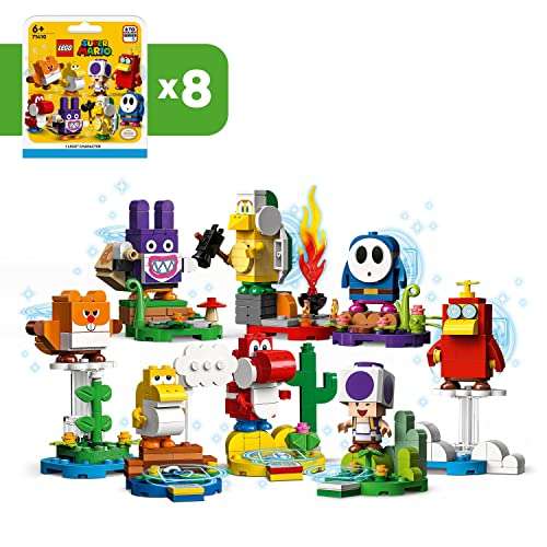 Packs de Personajes LEGO 71410 Super Mario: Edición 5, Figura Coleccionable y Soporte de Exhibición, Toad y Más (Unidad al Azar)