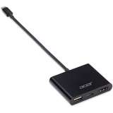 Acer NP.CAB1A.020 Adaptador gráfico USB Negro, Hub USB