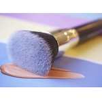 Brocha plana kabuki profesional para aplicar base de maquillaje