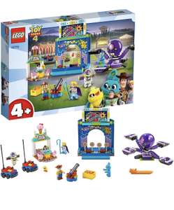 LEGO 4+ Toy Story 4 - Buzz y Woody: Locos por la Feria, Set de Construcción con Atracciones de Juguete