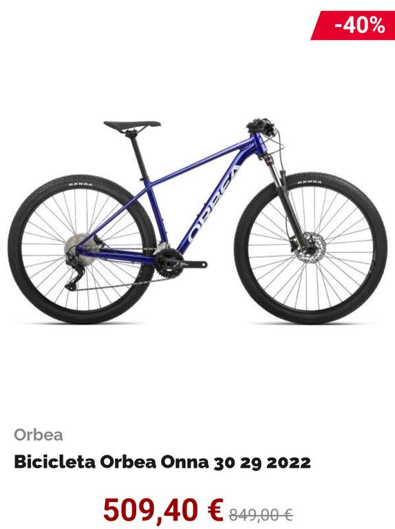 Bicicleta Orbea Onna 30 29 2022