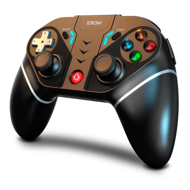 Mando inalámbrico KROM KEXAL (PC, Switch, iOS, Android, BT 5.0 + 2.4GHz, Soporte Móvil)