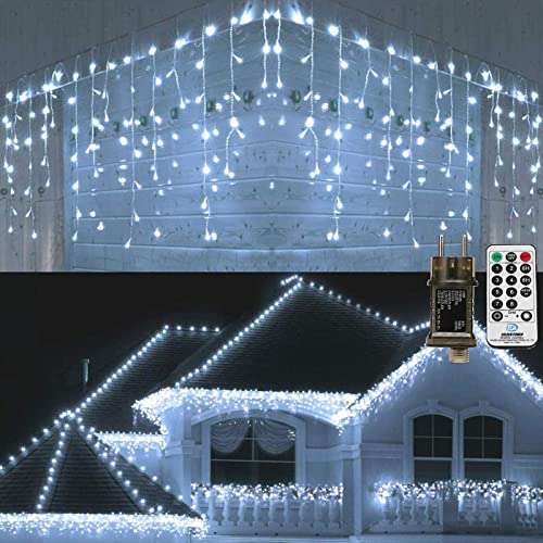 5 Metros de cortina de luces efectivo cascada exterior para navidad