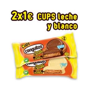 2x1€ Conguitos Cups Leche Y Blanco · 34g