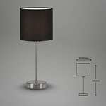 Briloner Leuchten - Lámpara de mesa, lámpara de mesa, lámpara de noche,