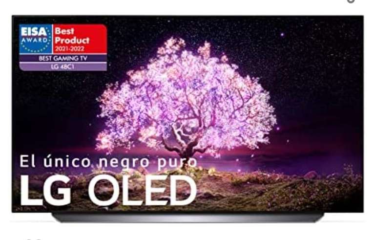 LG OLED OLED48C1-ALEXA - Smart TV 4K UHD 48 pulgadas (120 cm), Inteligencia Artificial, 100% HDR, Dolby ATMOS, HDMI 2.1