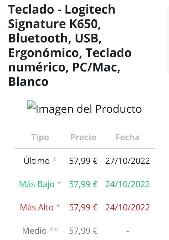 Teclado - Logitech Signature K650, Bluetooth, USB, Ergonómico, Teclado numérico, PC/Mac, Blanco o negro