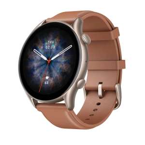 Amazfit GTR3 Pro Brown Leather Smartwatch