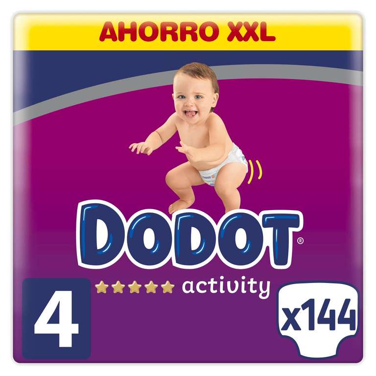 Pañales Dodot Activity T4 (9-14 kg) 144 ud. + cupón de 27.60€ para próxima compra