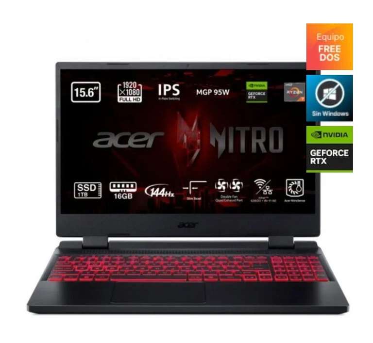 Acer Nitro 5 AN515-47-R6UV AMD Ryzen 7 7735HS/16GB/1TB SSD/RTX 3050Ti/15.6"