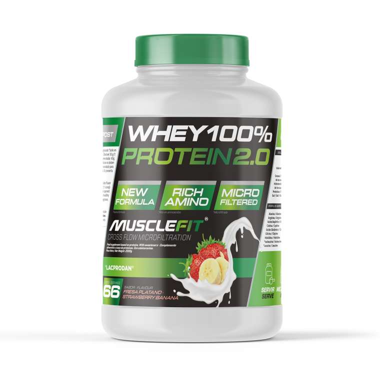 WHEY 100% Protein 2kgx3 (6Kg) - MuscleFit │MUSCLECULT | Creación de Músculo [COMBINA 3 SABORES DIFERENTES]