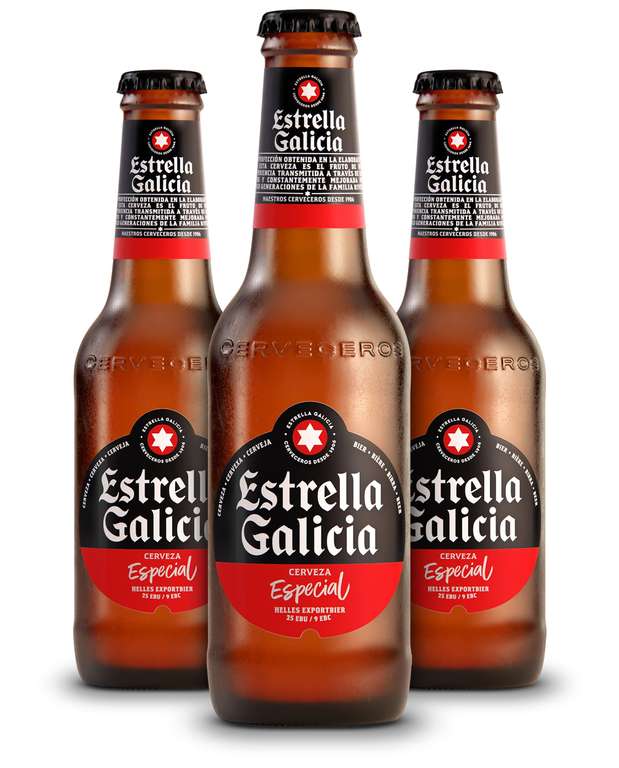 Estrella Galicia Especial - 3 Packs de 24 Botellas x 25 cl. = 72 unidades [0,442€/botellín]