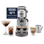 De’Longhi Dedica Duo – Perfetto Cafetera Espresso Manual Compacta con Espumador de Leche Manual, para Espresso, Cappuccino y Cold Brew