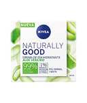 2 x NIVEA Naturally Good Crema de Día Hidratante con Aloe Vera Bio (50 ml), con aceite de jojoba y de almendras [Unidad 4'45€]
