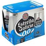 Cerveza sin alcohol Estrella Galicia 0,0 Cerveza - Pack de 24 latas x 330 ml - Total: 7.92 L