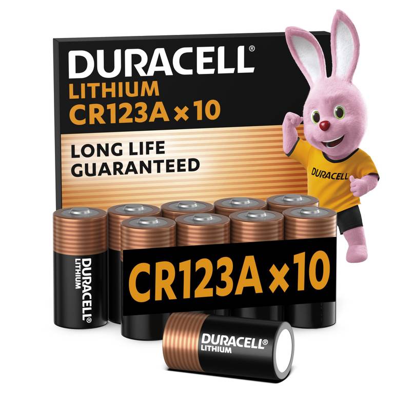 Duracell CR123 pilas de litio de alta potencia 3 V (paquete de 10) (CR123A/CR17345)