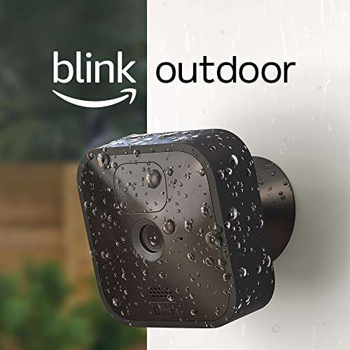 Blink Outdoor | Cámara de seguridad HD inalámbrica y resistente a la intemperie, con 2 años de autonomía y detección de movimiento