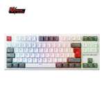 Teclado Royal Kludge RKR87 ISO-ES Hot-Swappable Switch Red Blanco