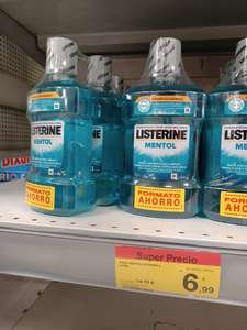 Listerine mentol 2 litros en Carrefour Reus