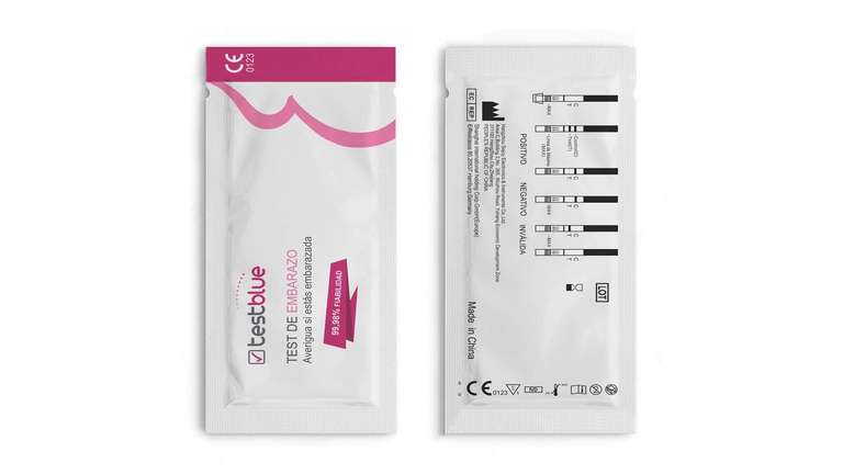 Test embarazo en tiras alta sensbilidad Pack de 20 | Prueba de embarazo fácil de usar detección temprana