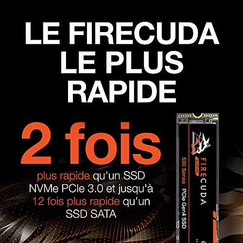 Seagate FireCuda 530 2TB SSD PCIe 4.0 TLC 3D, 2550 TBW