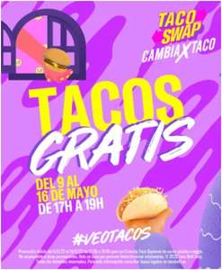 Tacos GRATIS del 9 al 16 de Mayo