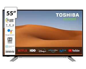 Toshiba TV 55UA2B63DG 4K HDR Smart TV Android de 55" Ultra HD (3840 x 2160), Chromecast y Google Assistant Integrados