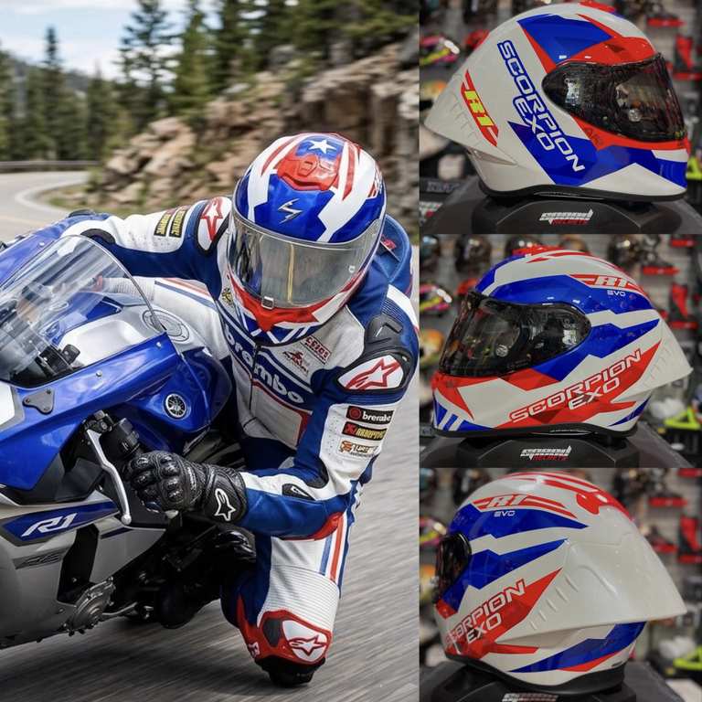 Imagen de Casco de moto SCORPION EXO R1 EVO
