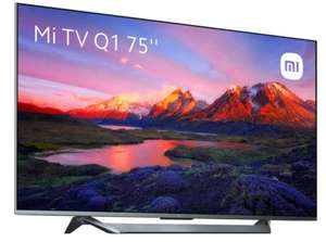 TV QLED 75" - Xiaomi Mi TV Q1, UHD 4K, MediaTek MT9611, Smart TV, DVB-T2, HDR10+, Dolby Vision, Negro