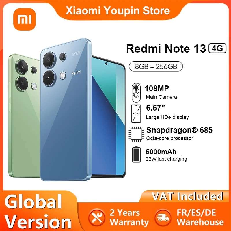 Redmi Note 13 4G 256GB/8GB Liberado Versión Global - Xiaomi