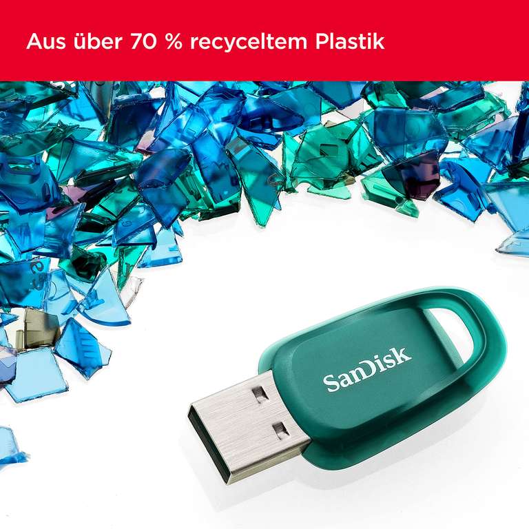 SanDisk 256 GB Ultra Eco Memoria flash USB 3.2 con velocidades de lectura de hasta 100 MB/s