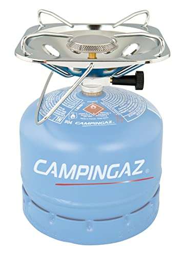 Campingaz Hornillo Gas Super Carena R, Cocina Portátil, 1 Fuego, Funciona con los Cilindros Campingaz R904/907, 3000 W