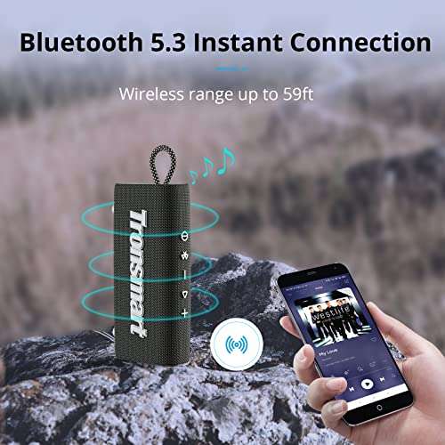 Tronsmart Trip Altavoz Bluetooth 10W, Altavoz Portatil Bluetooth 5.3, IPX7